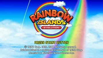 Rainbow Islands Evolution (EU) screen shot title